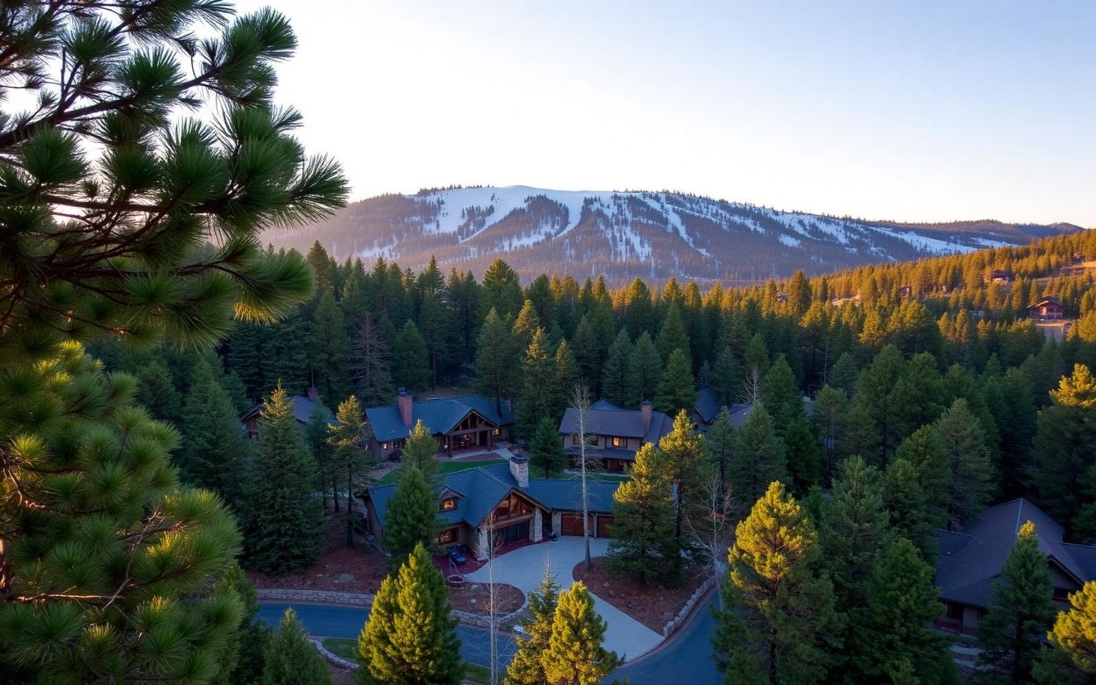 Mountain homes among the pines in Big Bear Lake