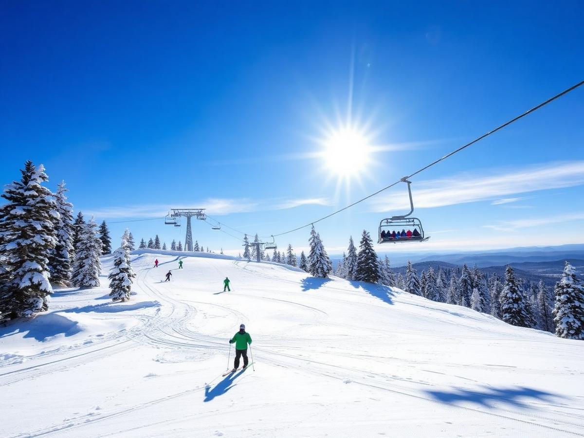 Ski runs near Switzerland Drive in Big Bear Lake